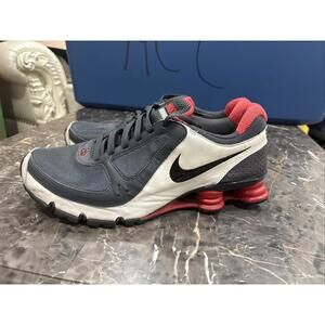 Nike Shox Turbo 10 Mens Shoes Size 14 Grey Red Athletic Vintage